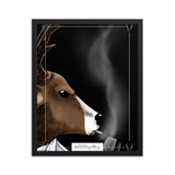 Spy-DeerMan Smoking Gun Framed Poster