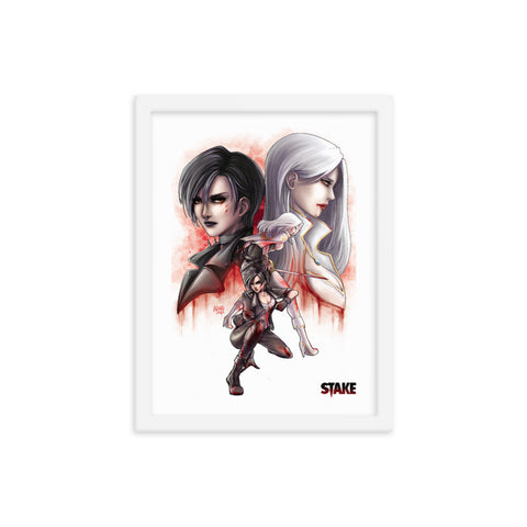 Stake #1 - Angel and Jessamy by Anna Zhuo - Framed poster